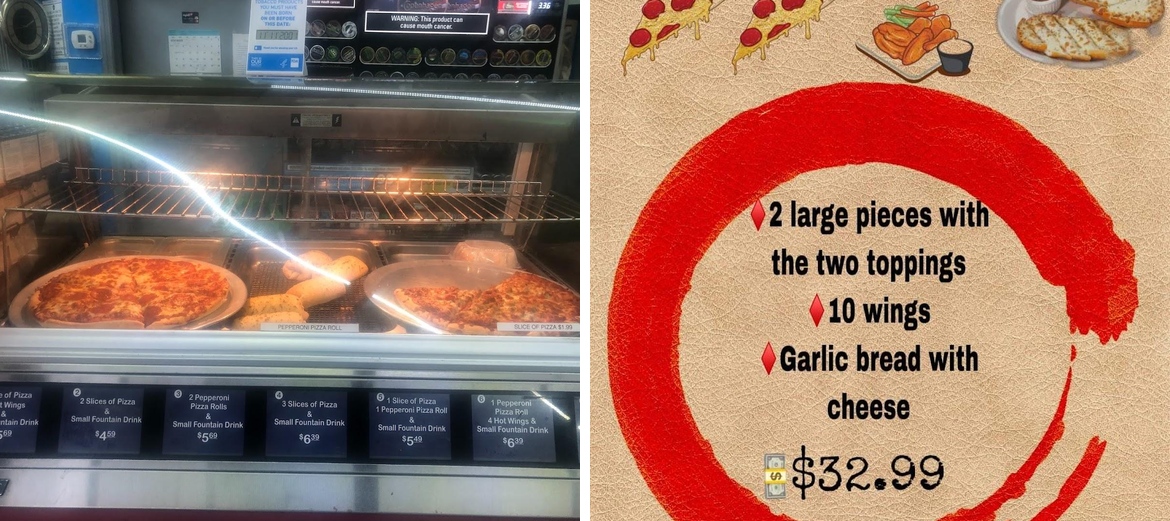Mini Mart & Pizza Shop Menu